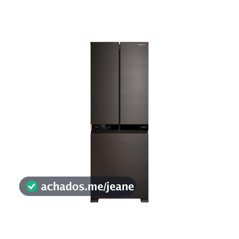 Geladeira Inteligente B= Smart Frost Free 3 Portas French Door 486 Litros cor Black Inox Brastemp - BRO78AE