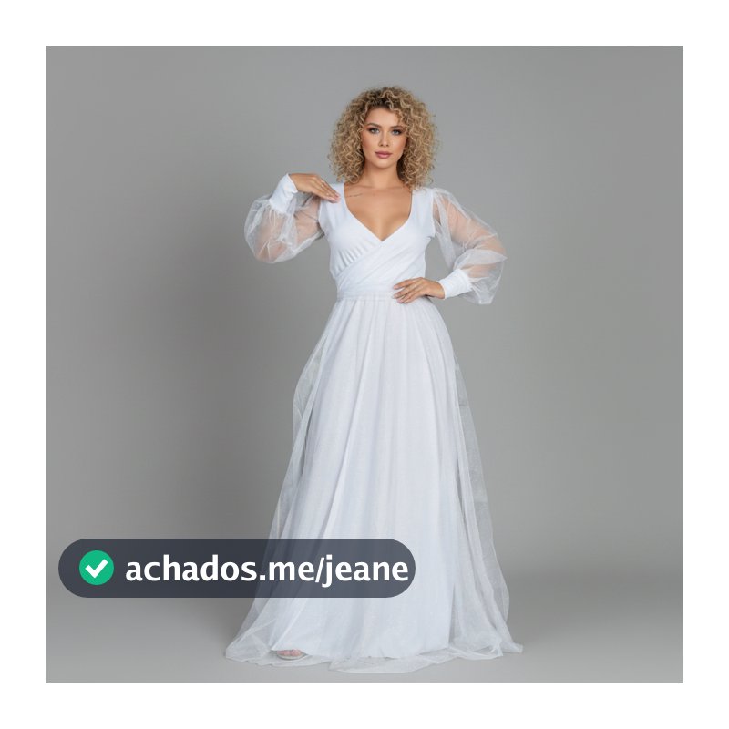 Vestido feminino de festa em Tule com brilho Madrinhas Convidada
