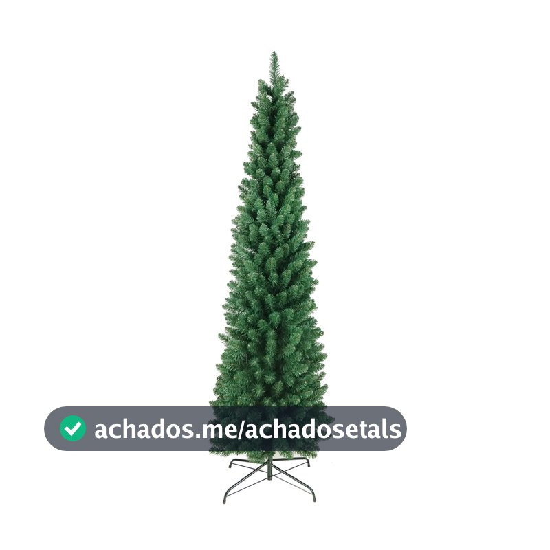 Arvore De Natal Slim Verde 1,20 1,50 1,80 2,10 2,40 Fina Pinheiro Coleção Noronha Luxo Compacto