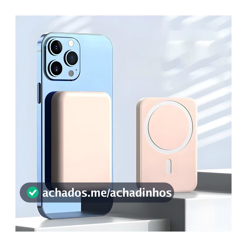 Bateria Portátil Powerbank Indução Para iPhone ALEX