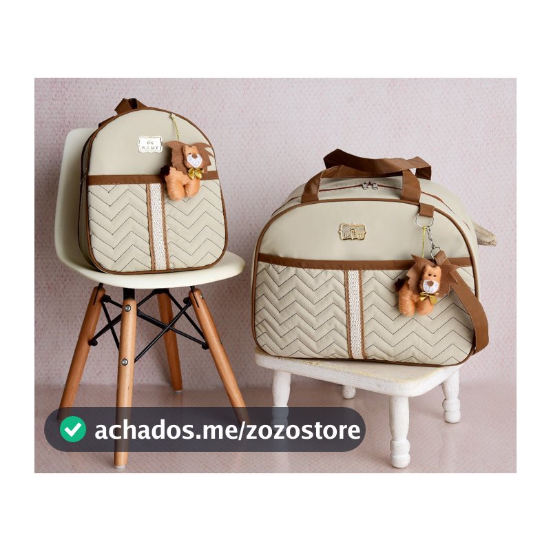 Kit Bolsa de Bebê 2 peças Mala Maternidade e Mochila de Passeio