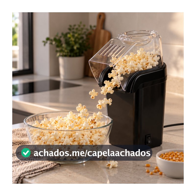 Pipoqueira Elétrica Maquina para fazer pipoca sem oléo