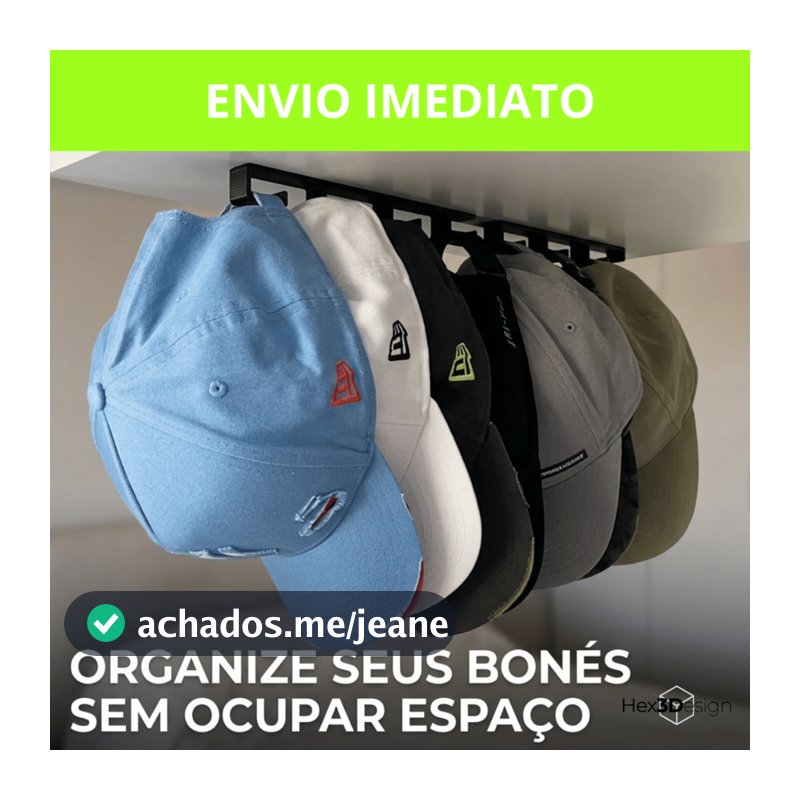 Suporte Organizador Para Bonés Suporte Pendurar Bonés Organizador para Boné