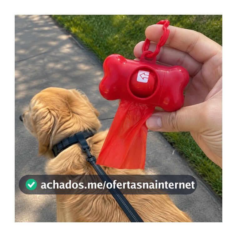 Kit Cata Caca 2 Refis + Porta Saquinho Pet Gatos Cachorro Recolher Coco Saco Para Fazes