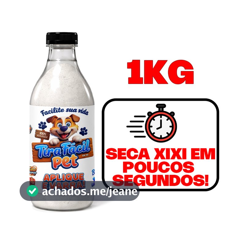 Seca Xixi 1KG Tira Fácil Pet - Seca o Xixi em Segundos para Varrer Elimina Odores Repelente de Mosca