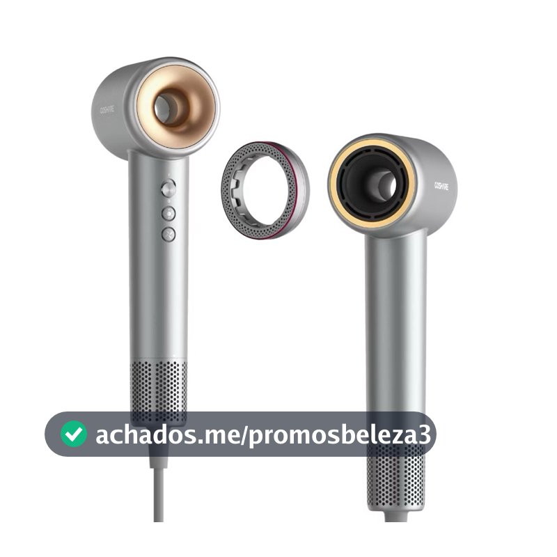 Secador de Cabelo Profissional Alta Velocidade 110000RPM Íons Negativos Secagem Rápida Silencioso 110V