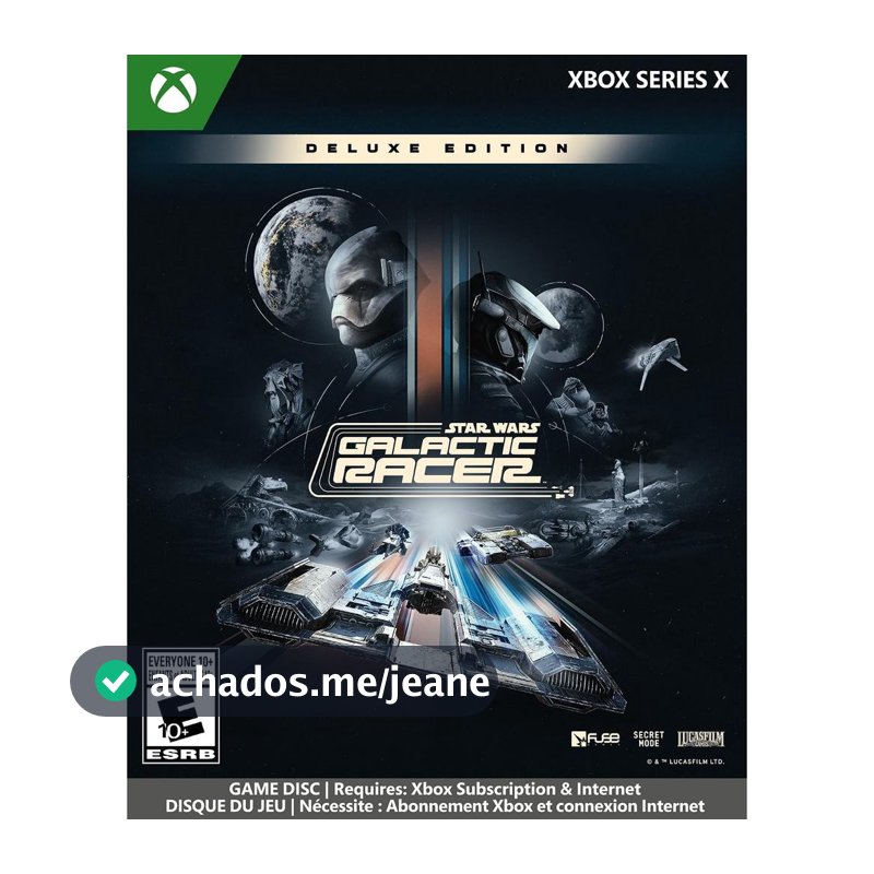 Star Wars Galactic Racer Deluxe Edition Xbox Series X Midia Fisica