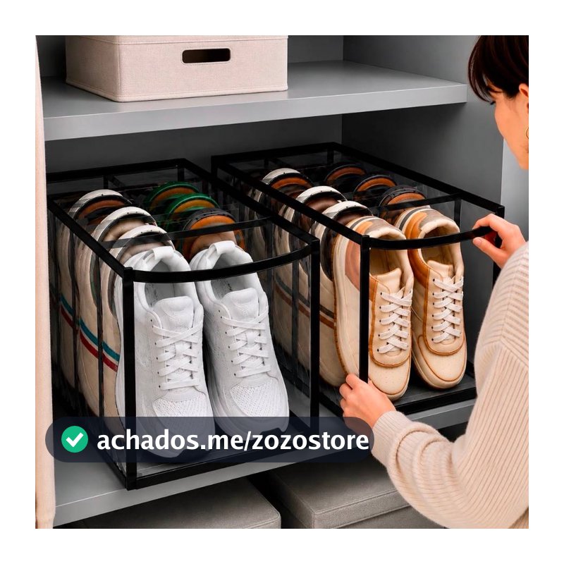 Kit Com 2 Sapateiras 5 Nichos Para Organização Sapato
