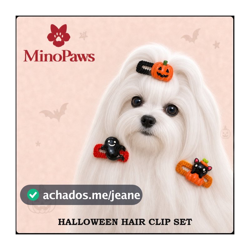 Grampo De Cabelo Para Cachorro , Prendedor Animais De Estimação , Gato , Halloween , Arco , BB , Aço Inoxidável , Abóbor