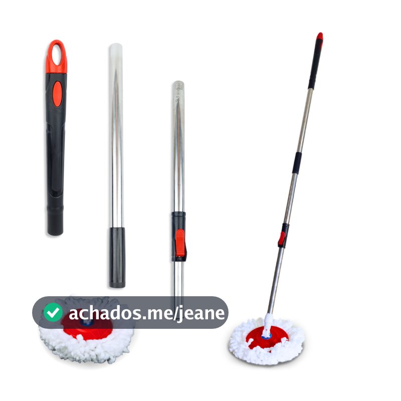 Cabo Mop Giratório Completo Com 140 Cm - BNVT