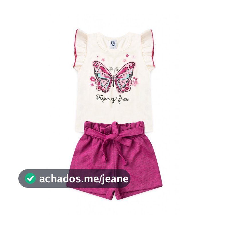 Conjunto Infantil Feminino Voo Livre