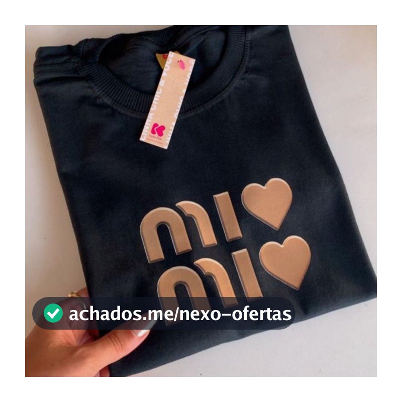 Blusa Feminina Algodão Premium Grande Estampada Gola Redonda Manga Curta Várias Cores Tendências