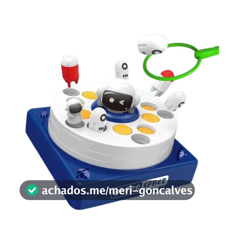 Jogo Pescaria De Astronauta Com Som E Movimento Lançador De Foguete Brinquedo Infantil Educativo