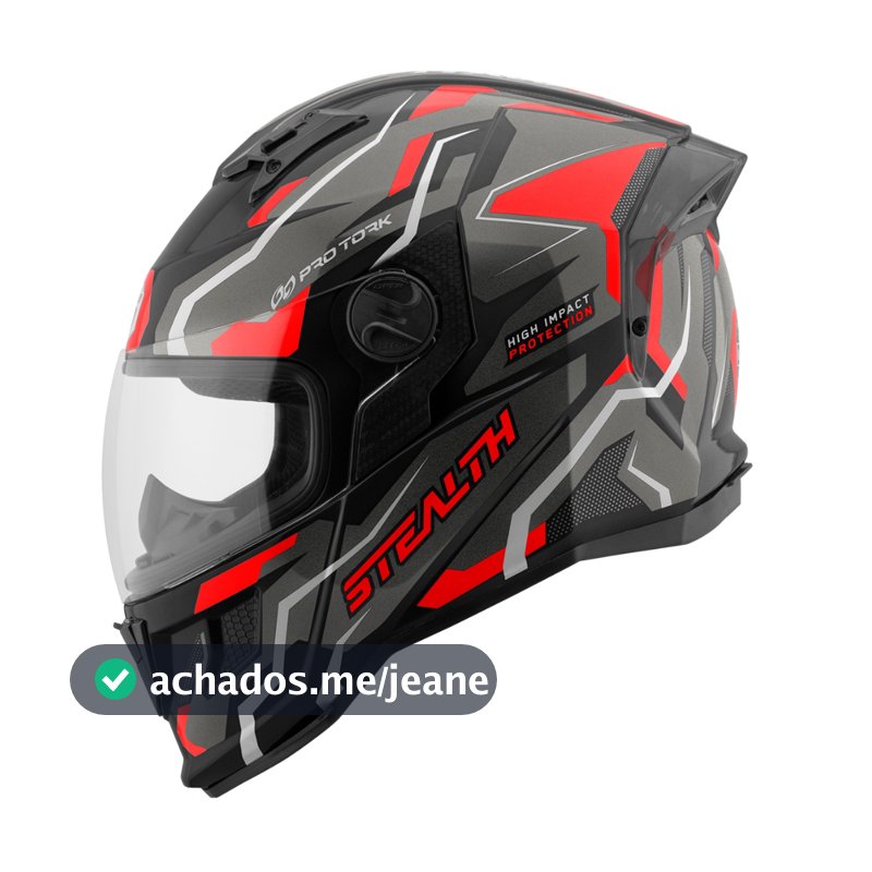 Capacete Pro Tork Stealth Hawk Moto Moderno E Brilhante