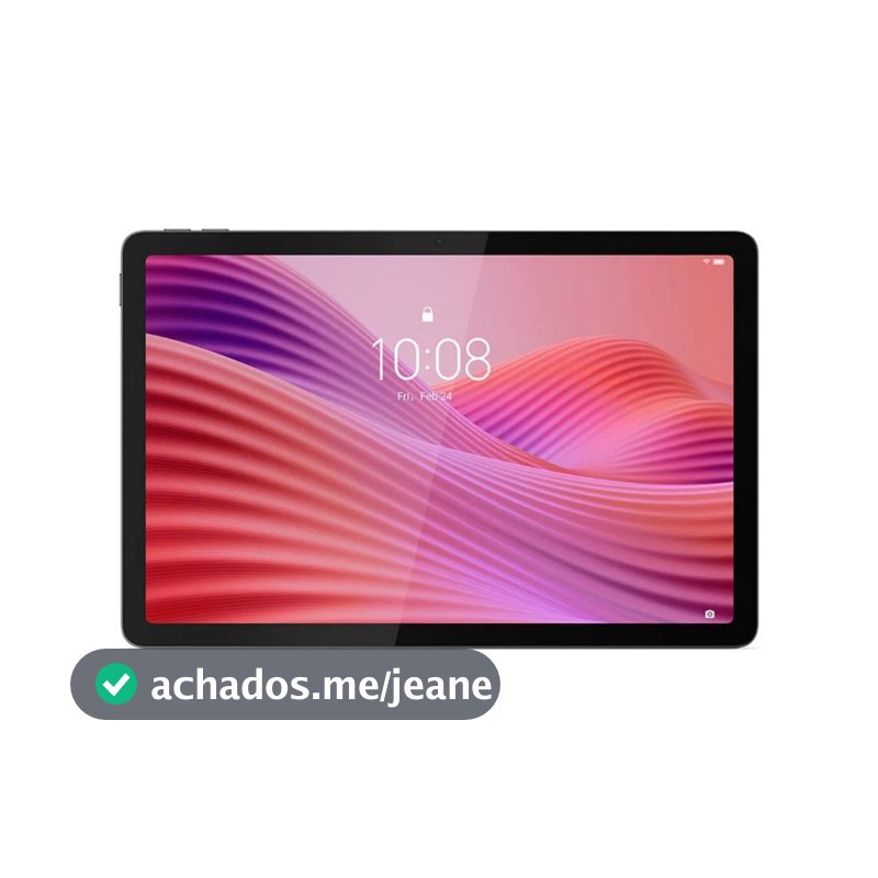 Tablet Lenovo TAB 4GB RAM, 64GB, Wi-Fi 5, Tela 10.1" WUXGA, Android 14, Cinza - ZAEH0151BR
