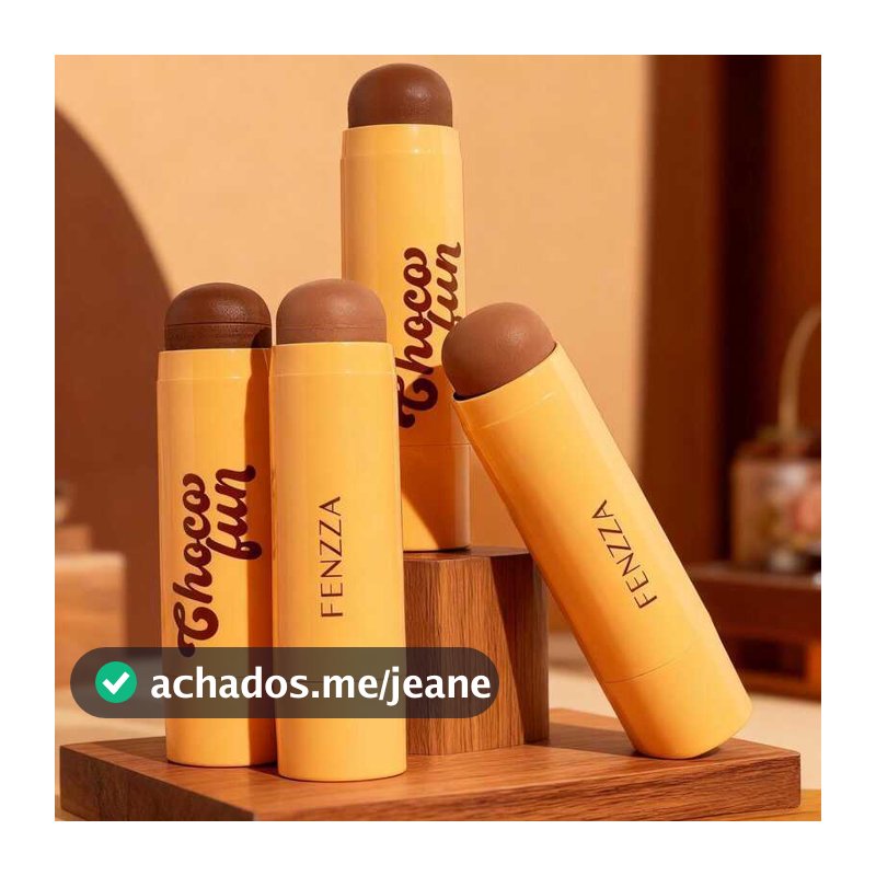 Contorno Stick Choco Fun Fenzza Nova Coleção - Contorno Facial em Bastão para Definição Perfeita FZ27009
