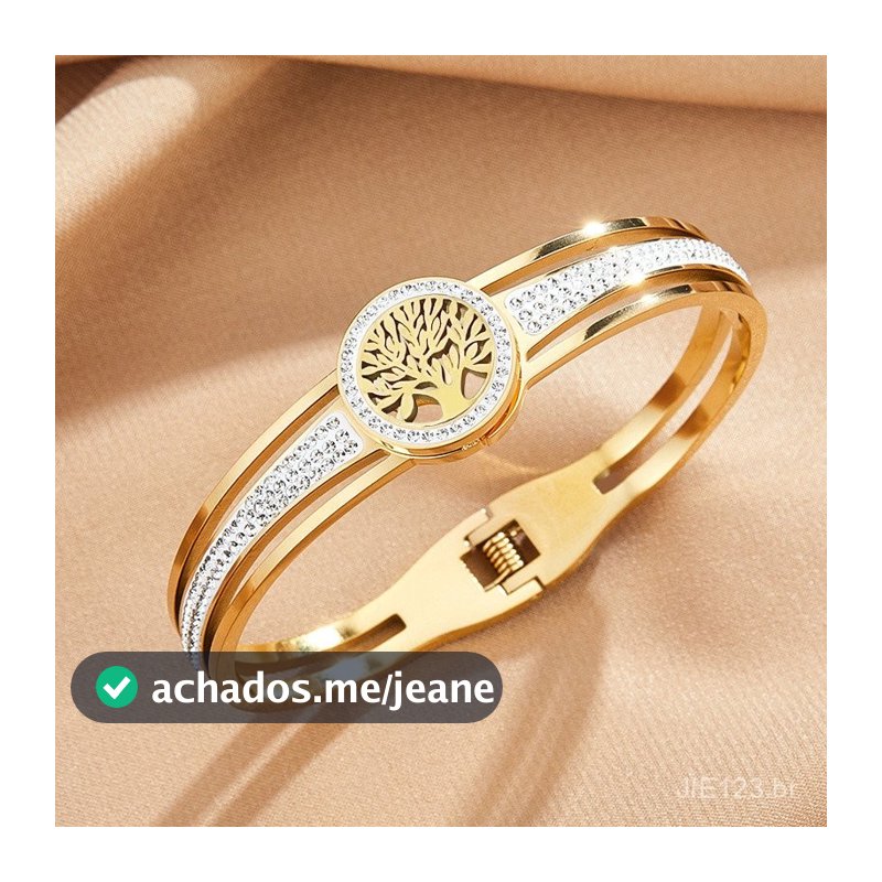 Pulseira de Árvore da Sorte Aço Inoxidável Titânio Vácuo Significado da Vida Presente Férias Atividades Diárias