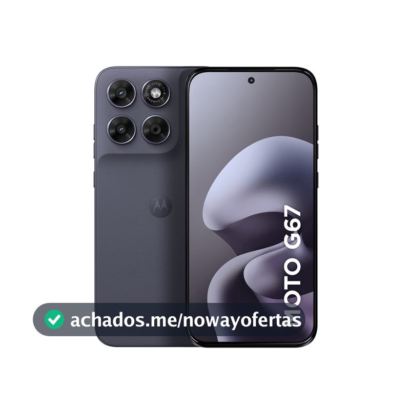 Smartphone Motorola Moto G67 128GB, 5G, 12GB RAM Boost, Tela 6.7 FHD+, Câm. 50MP - Chumbo