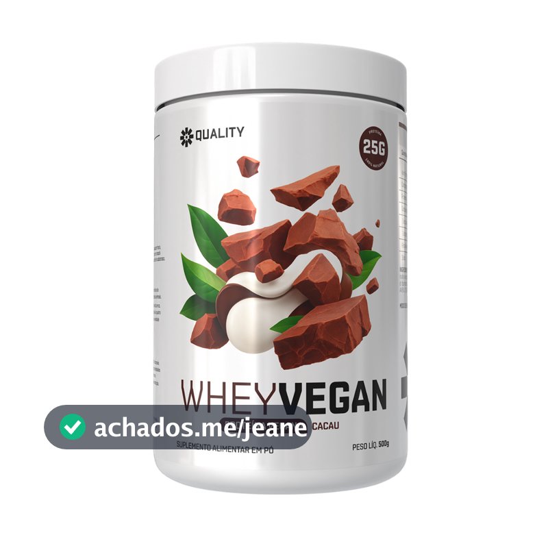 Whey Protein Vegano Pote 500g Quality - Vegan Protein - Vegan Pro - Fresh Vegan - Proteína vegetal - Proteina Vegana