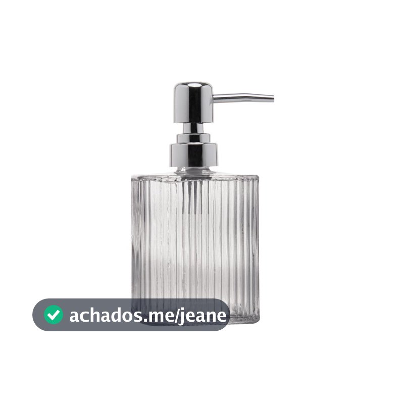 Porta Sabonete Líquido Lyor De Vidro Lines 420Ml Elegante Resistente Decoração Banheiro Pia Cozinha Presente Bonito Casa