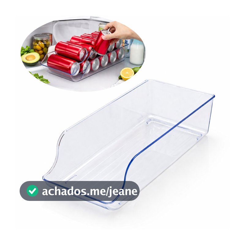 Escolha 1 ou 2 Organizador de Latas Suporte de Geladeira para Bebidas em Acrílico Transparente