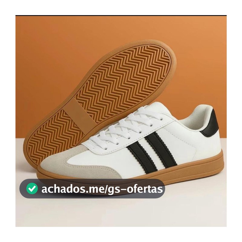 TENIS FEMININO BRANCO E PRETO TENDÊNCIA MODA ACADEMIA DIA DIA SAMBA CONFORTAVEL