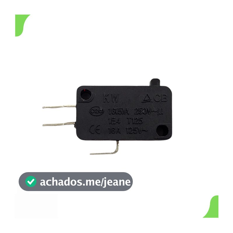 Micro Chaves Switch para Micro-ondas 16A 250V 3 Terminais Alta Resistência Universal