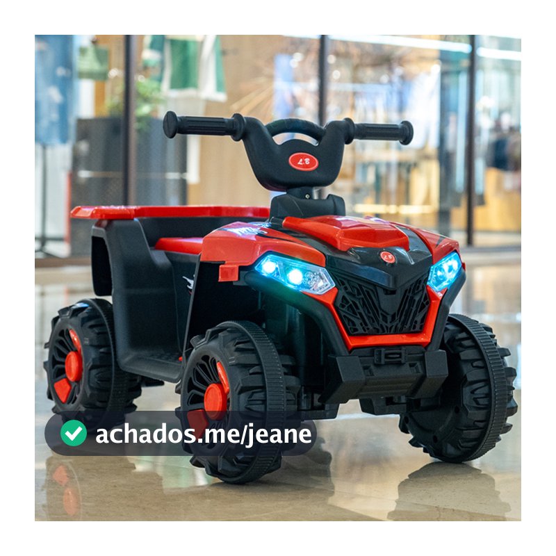 Carrinho de Passeio Eletrico Quadriciclo Infantil Zippy Toys Menina e Menino Grande 6v Andador