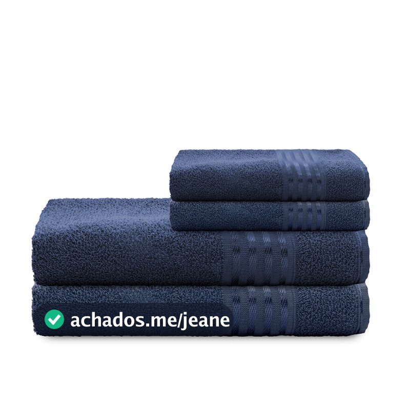 Jogo Toalha de Banho 4 Peças 100% Algodão Grossa Felpuda Super Macia Excelente Absorção Decor Camesa