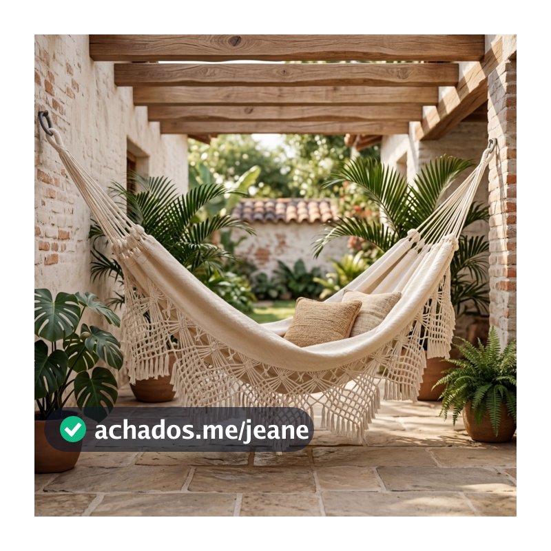 Rede Dormir Bucho de Boi Algodão 100% Varanda Reta Ponta Ultra Resistente Família 4,5m x 1,60m