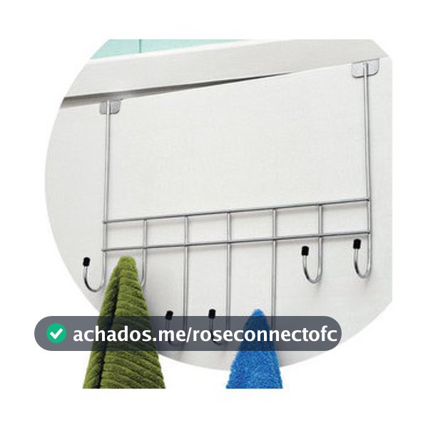 Cabide para Porta com 7 Ganchos Ideal para Organizar Roupas e Acessórios na Entrada ou Closet