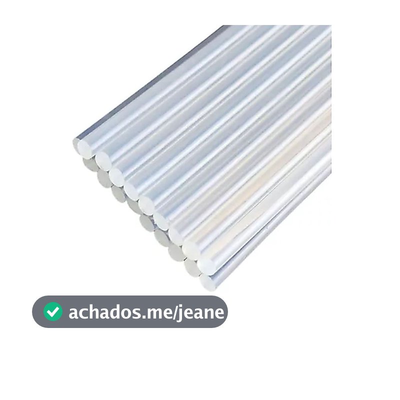 Kit 40 Bastões de Cola Quente 7mm x 30cm Para Pistola Fina