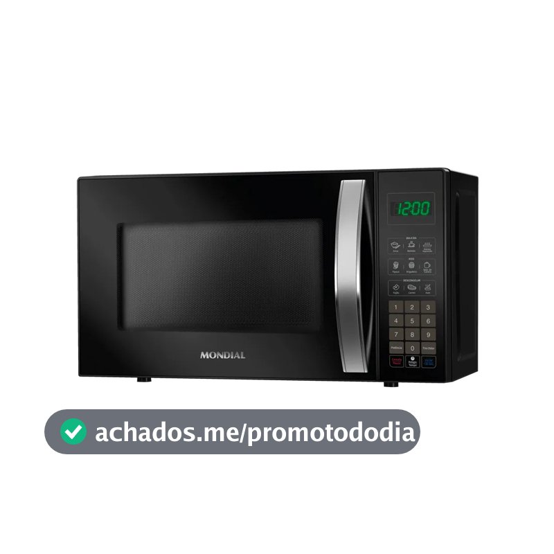 Micro-ondas Mondial Mo 01 21 B Potencia 1200w 60hz 21 Litros