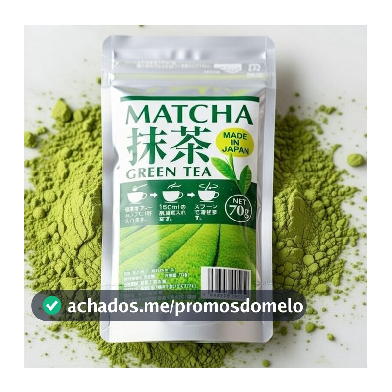 MATCHÁ EM PÓ CHÁ VERDE KAWAHARA 70g IMPORTADO DO JAPÃO PARA LATTE, SMOOTHIES, RECEITAS CULINÁRIAS OU TRADICIONAL