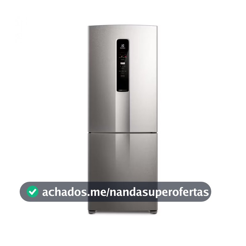Geladeira IB7S Frost Free Inverse Efficient com AutoSense Look 490L Electrolux