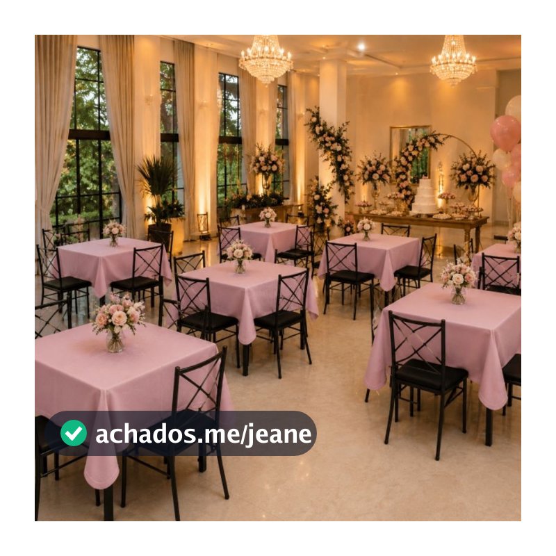Kit 10 Toalhas Forro para Mesa Oxford  1,00x1,50m – Festa Infantil Casamento Decoração