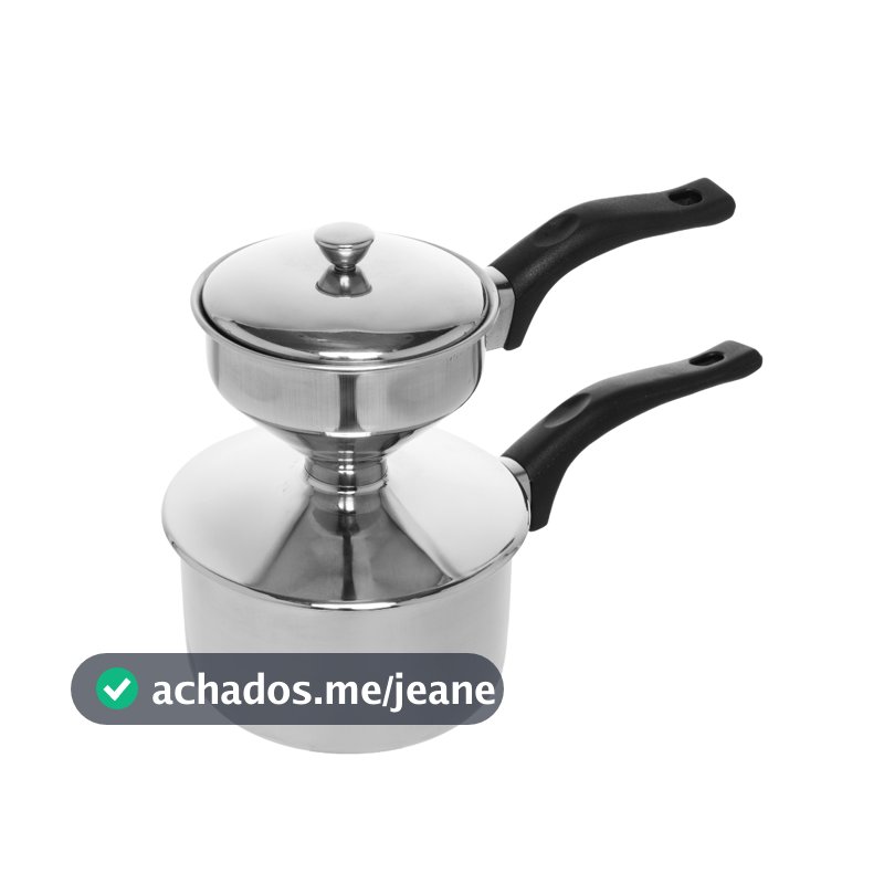 Cuscuzeira Individual de Aço Inox 25x12x 17,5cm - Lyor