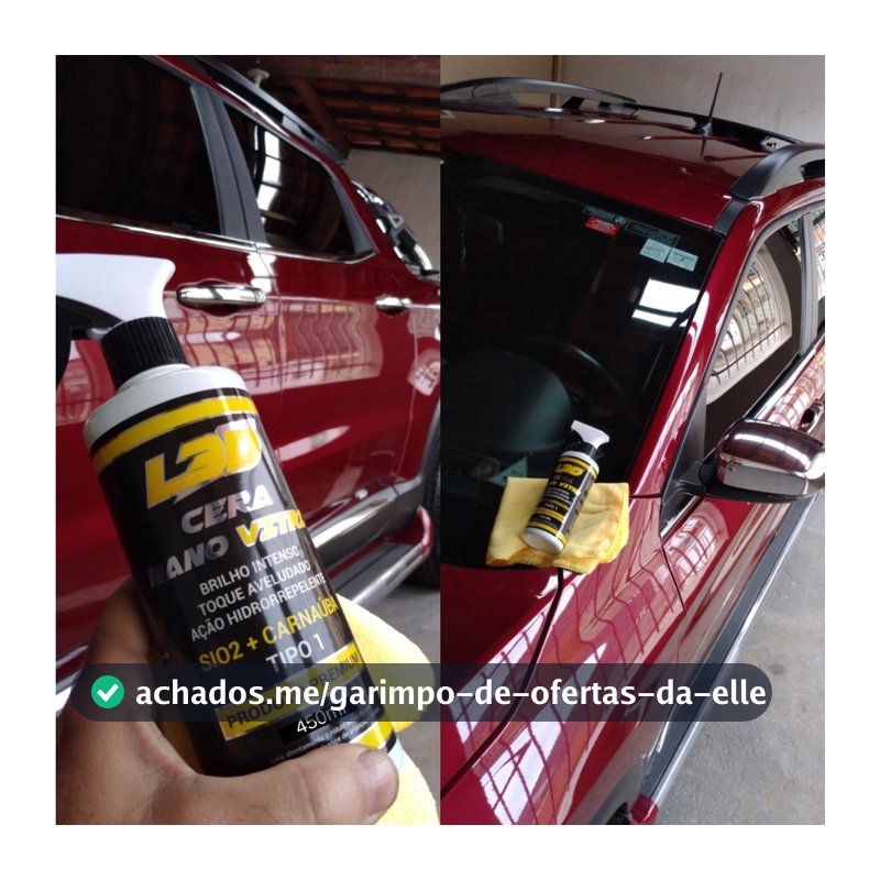 Cera Cristalizadora Nano Vitri L3D 450ml Espelhamento Fácil