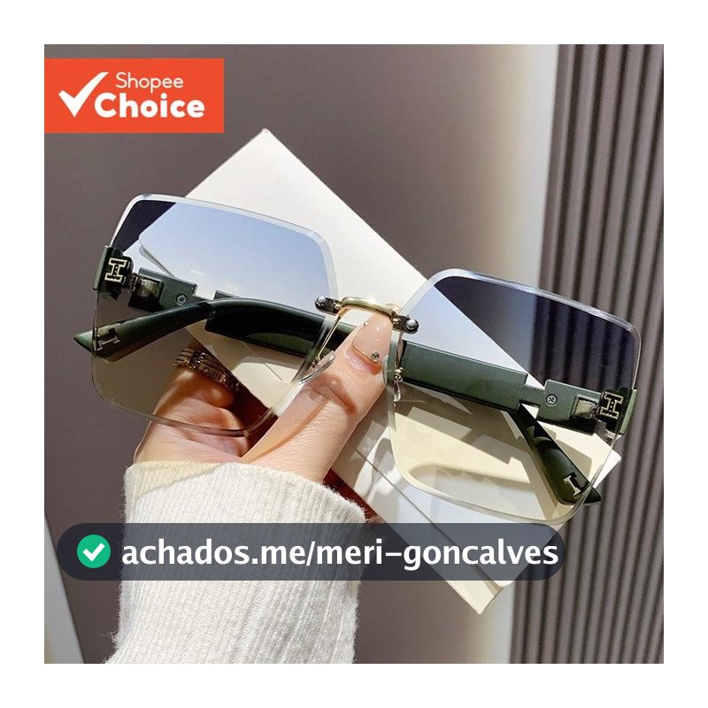 Óculos De Sol Da Moda Unisex Retro Square H WordTrend Shades Para Homens/Mulheres