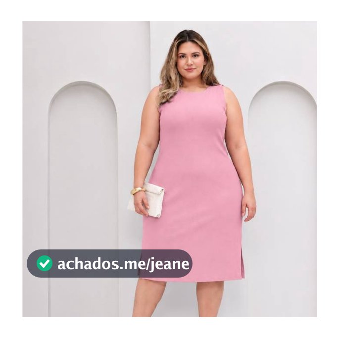 Vestido Feminino Regata Plus Size Midi Tecido Malha Crepe Confortável Casual Elegante Verão G1 G2 G3