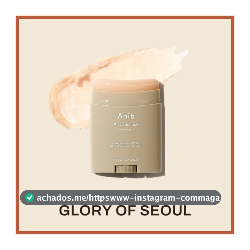 ABIB Airy sunstick Smoothing bar SPF50+ PA++++ 23g