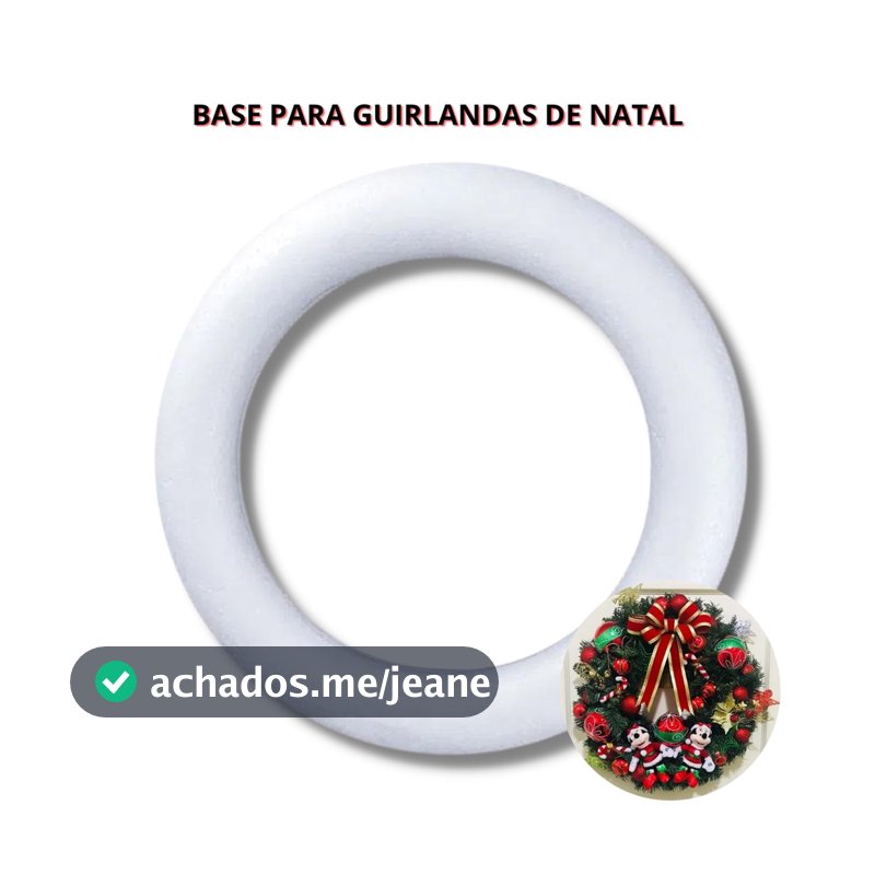 Base Para Guirlanda De Isopor | Boia de Isopor - Guirlanda de Natal, Guirlanda de Páscoa, Guirlanda de Maternidade