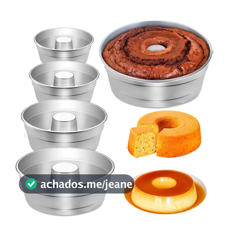 Forma Para Bolo Torta e Pudim n° 12,14,16,18,20cm Com Furo Central