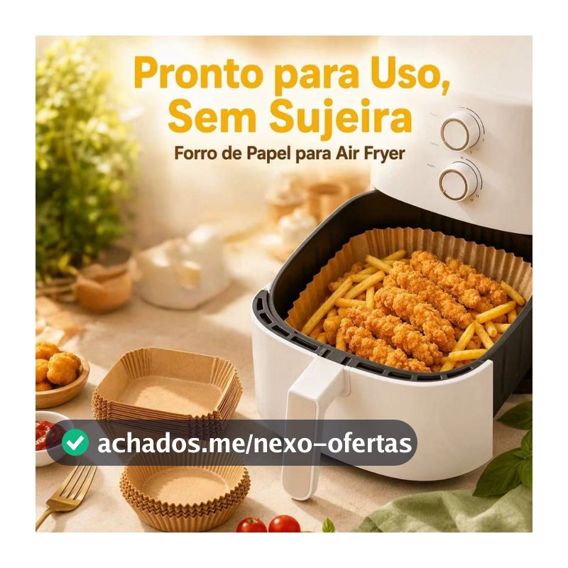 Forma Descartável Papel Airfryer Antiaderente Para Cozinha