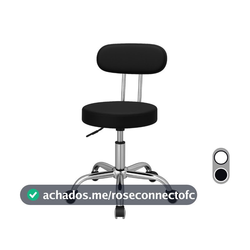 Cadeira Pop Mocho Giratoria Massagista Manicure Esteticista Plus Evolux