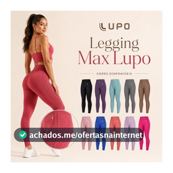 Calça Legging Max Lupo Academia Sem Transparência Original Treino Fitness