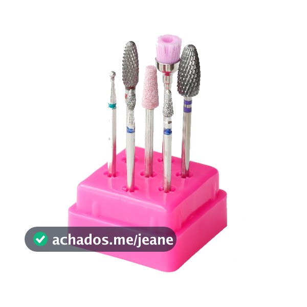 Kit 7 Brocas Tungstênio Profissional Para lixadeira Unha