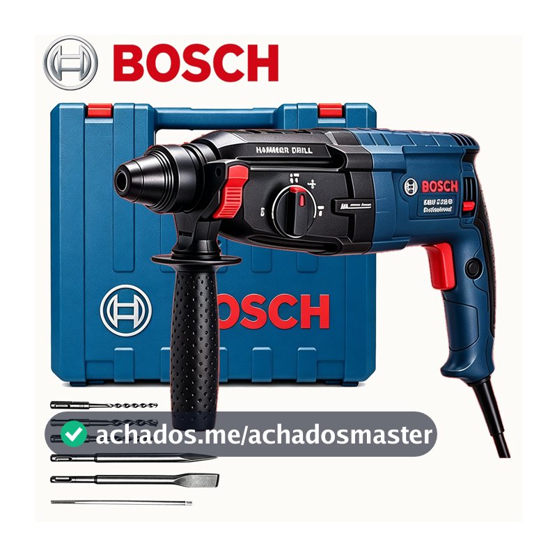 Bosch GBH 2-28D Martelete Furadeira de Impacto Rotativo 5kg Rompedor Demolidor Perfurador 1600w Com Acessorios Original