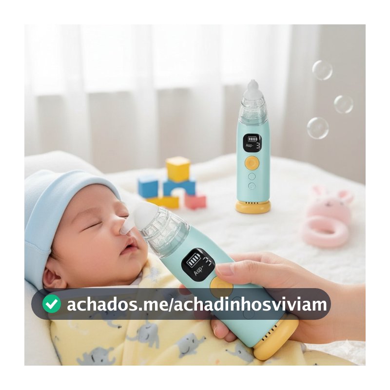 Aspirador Nasal Infantil 9 Níveis Sucção Ajustável Com Música Recarregável Silicone Alimentício Seguro Silencioso 5V/1A