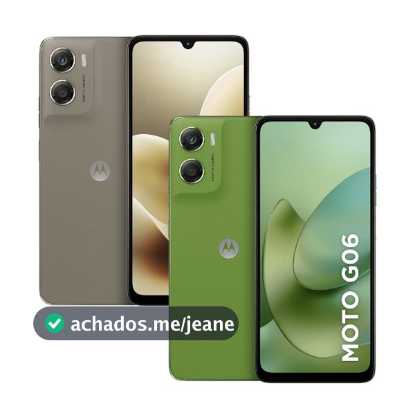 Smartphone Celular Motorola Moto G06 4G 256Gb 4+8Gb RAM Boost 6.9" Câm 50MP Android Vegan Leather